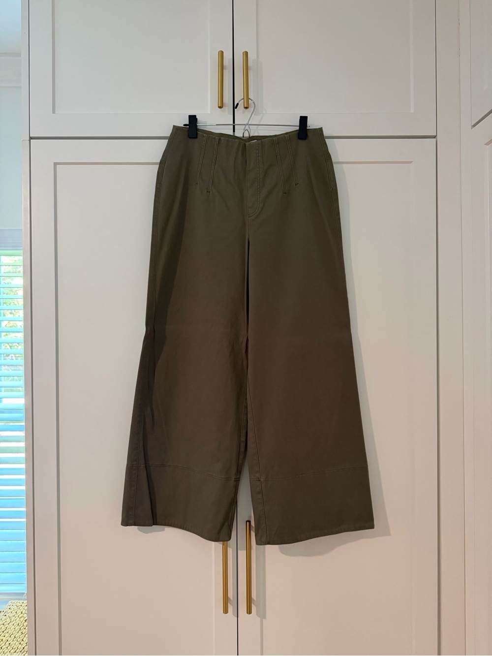 SPANX® Stretch Twill
Cropped Wide Leg Pant
in Tuscan Olive / Tall / L